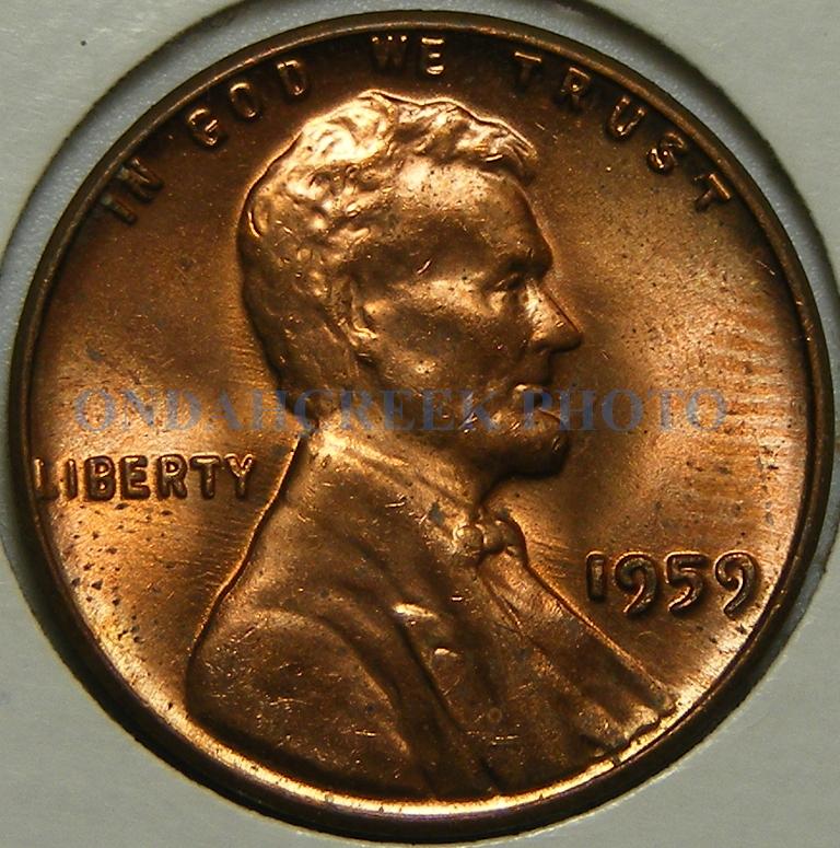 Side-by-side comparison of normal 1959 penny versus DDO FS-101 doubled die showing doubling on LIBERTY